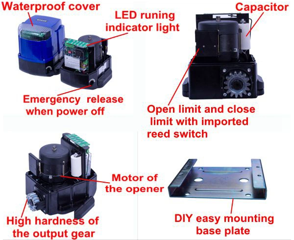 OEM Production LED Fault Display WiFi GSM Automatic Door 15%off Opener Sliding Gate Opener Electric Sliding Door Motor